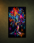 Cuadro LED Árbol Artístico
