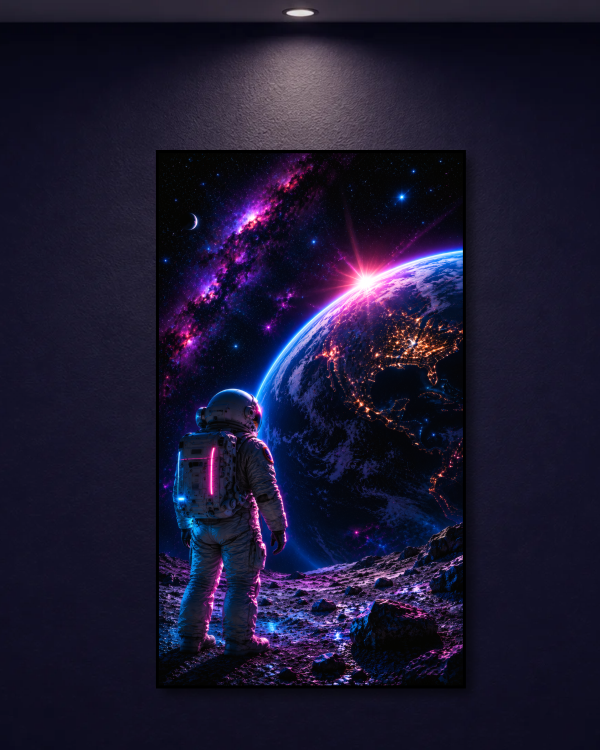 Cuadro LED Astronauta