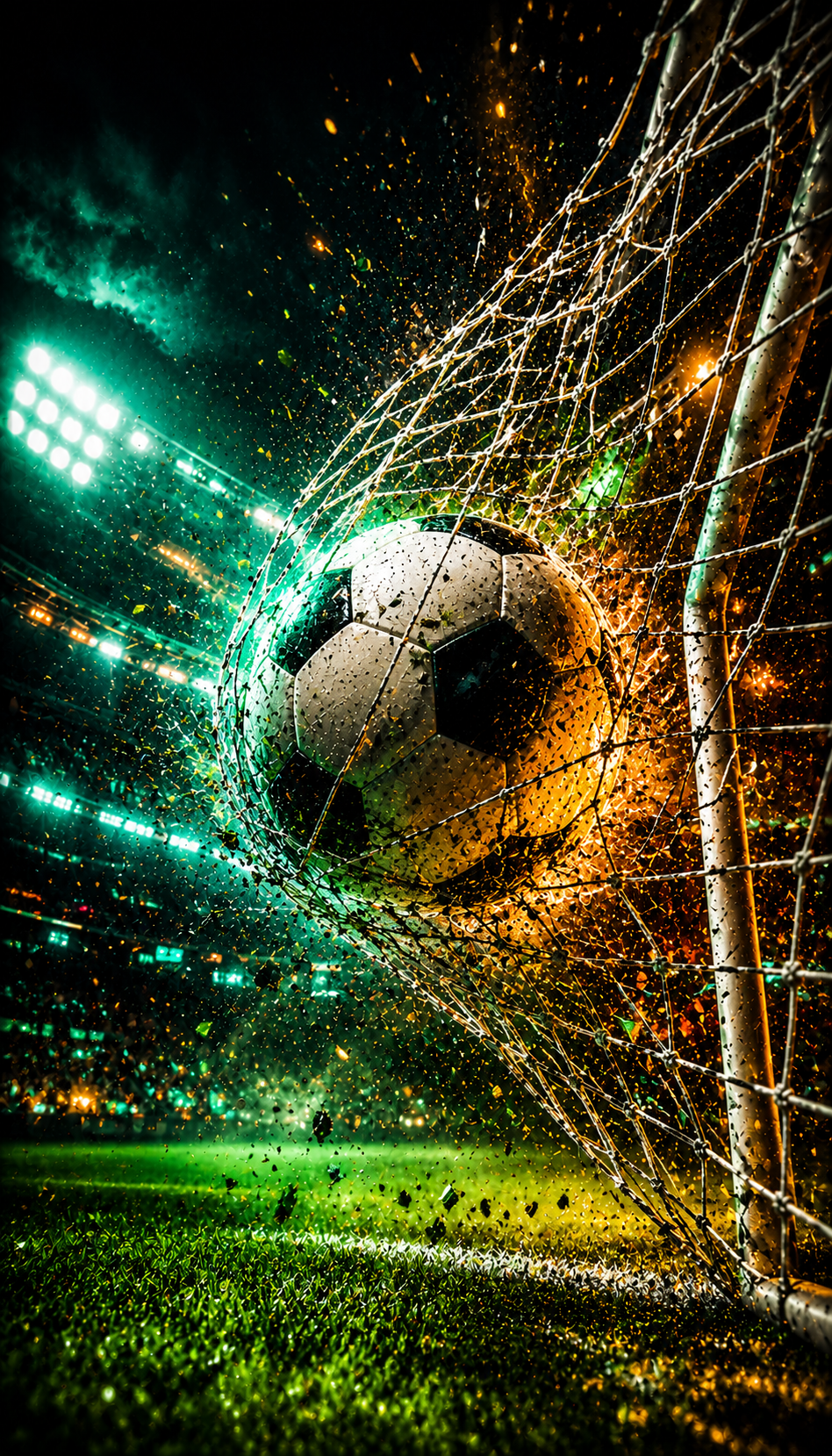 Cuadro LED Gol Futbol