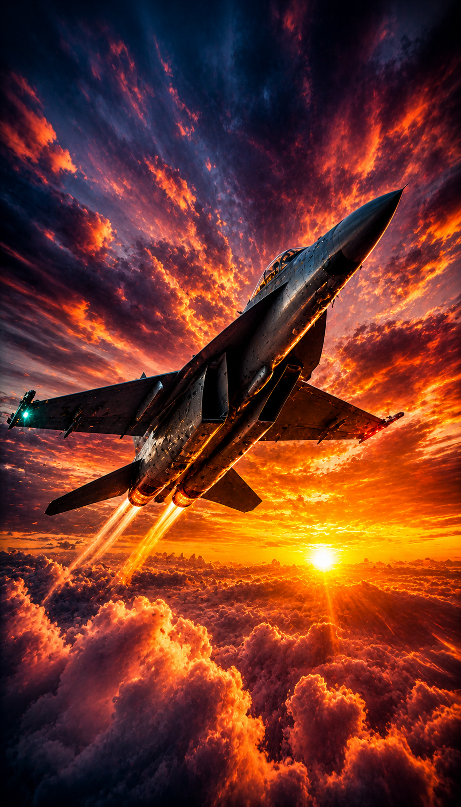 Cuadro LED Avión de Combate