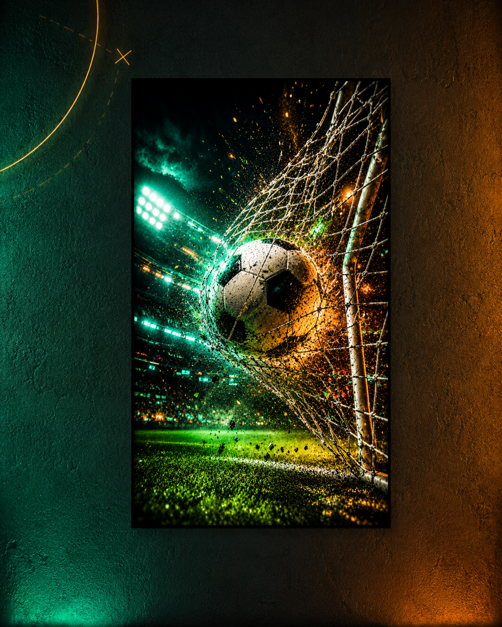 Cuadro LED Gol Futbol