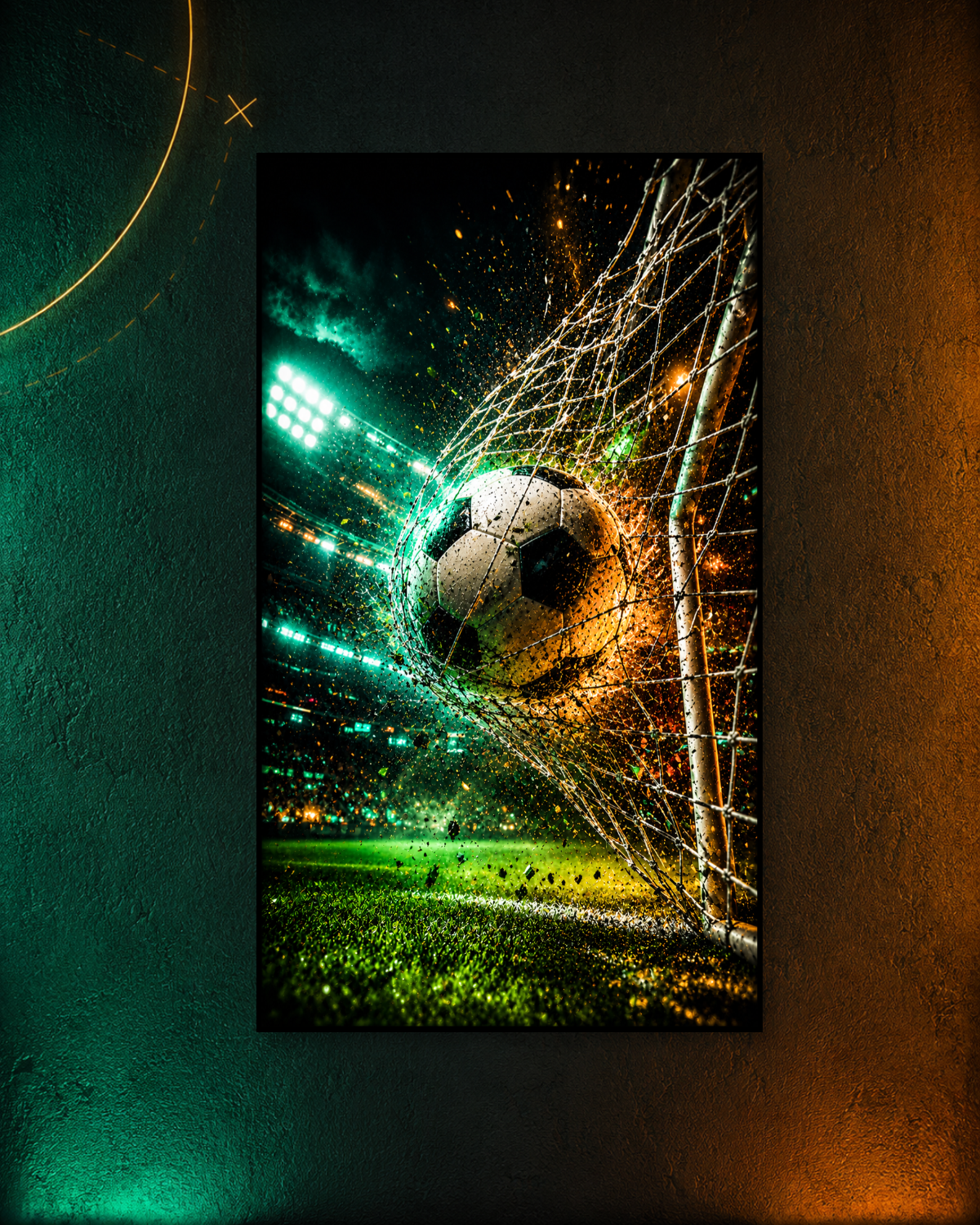 Cuadro LED Gol Futbol