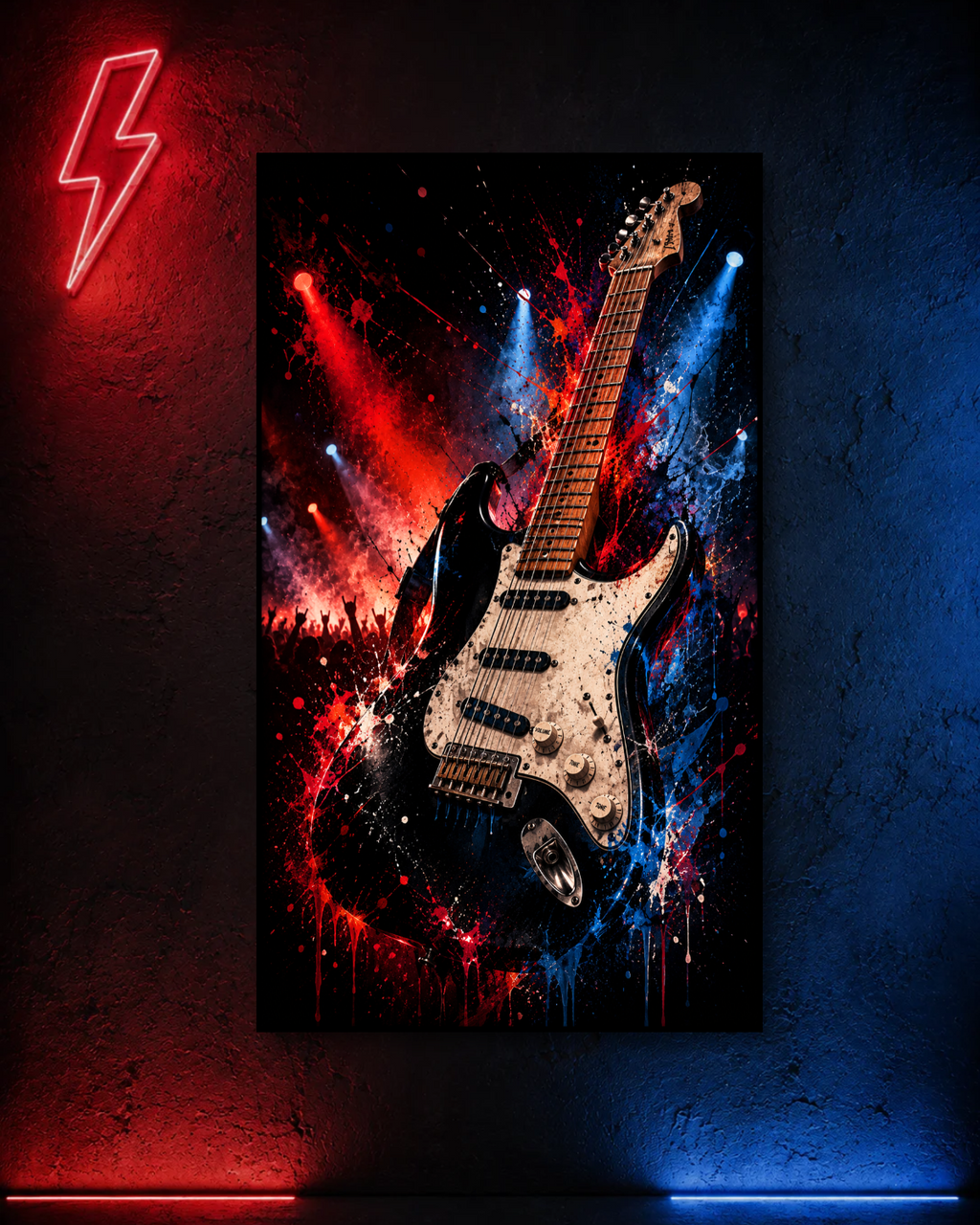 Cuadro LED Guitarra Eléctrica
