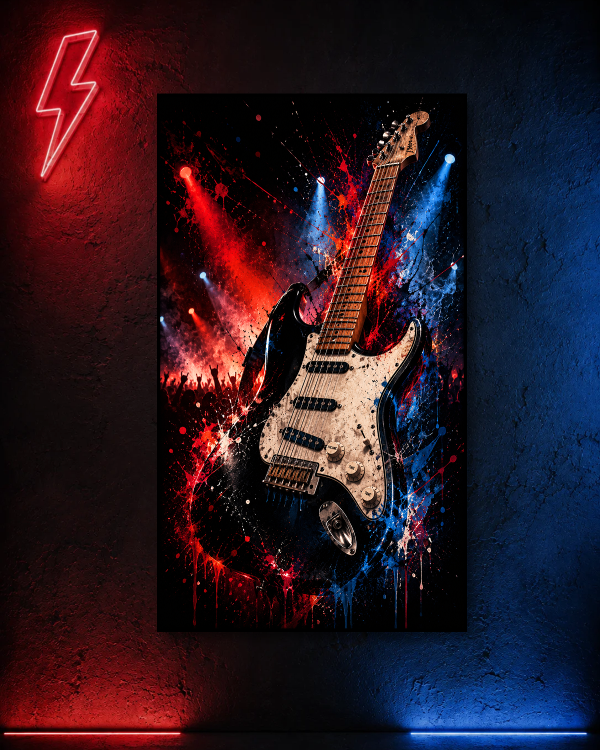 Cuadro LED Guitarra Eléctrica