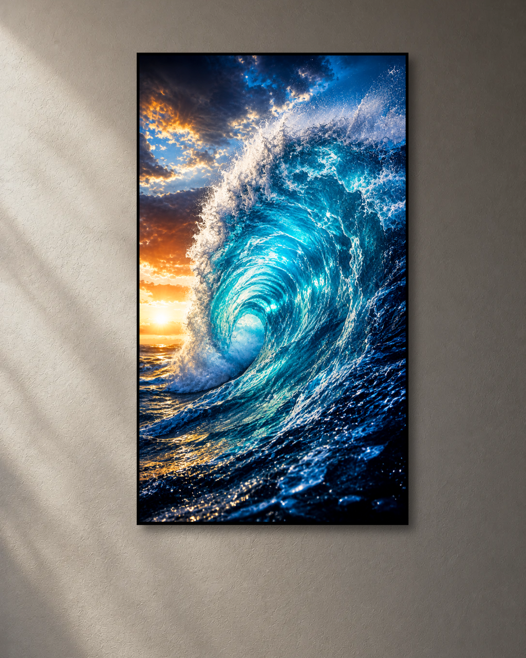 Cuadro LED Ola Oceánica